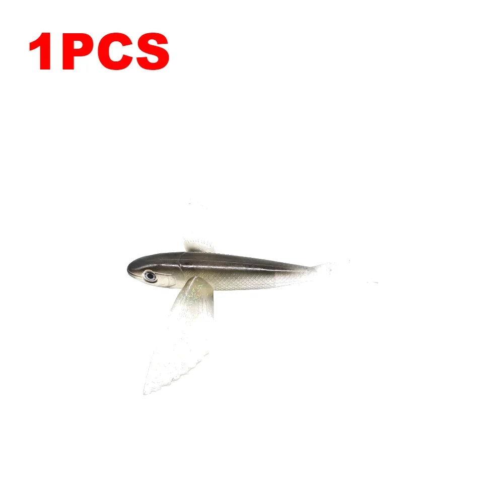 1-10PCS Fishing Lure Bait Soft Bait Tuna Lures Pink Trolling Bird Shaped Teaser For Fishing Tackle
