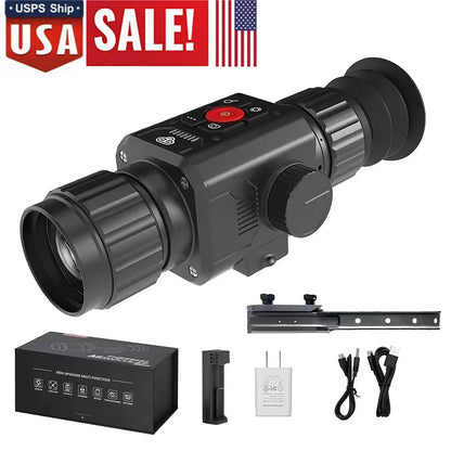 Thermal Imager Infrared Night Vision Aiming for Hunting Outdoor Adjustable Focus Infrared Thermal Camera Scope Riflescope