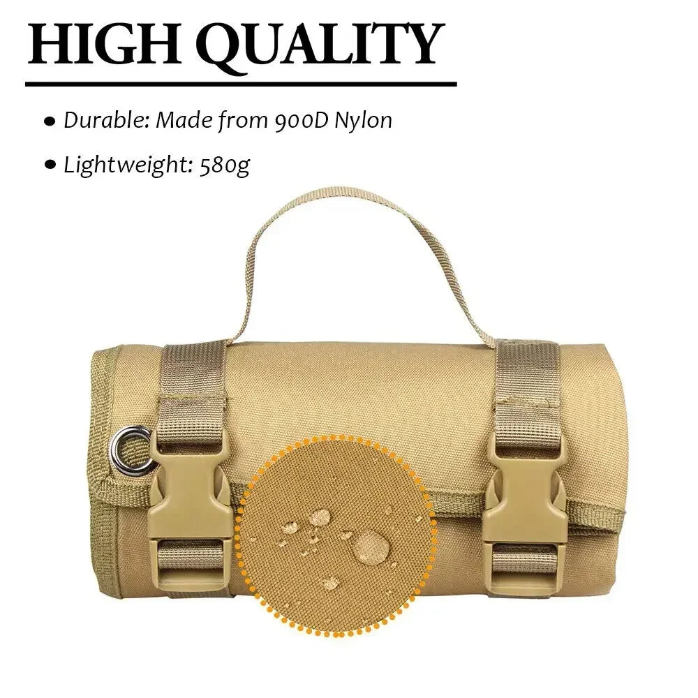 Waterproof Thin Mat Non-Slip Durable Hunting Mats for Shooters Tactical Roll Up Padded  Nylon Mat