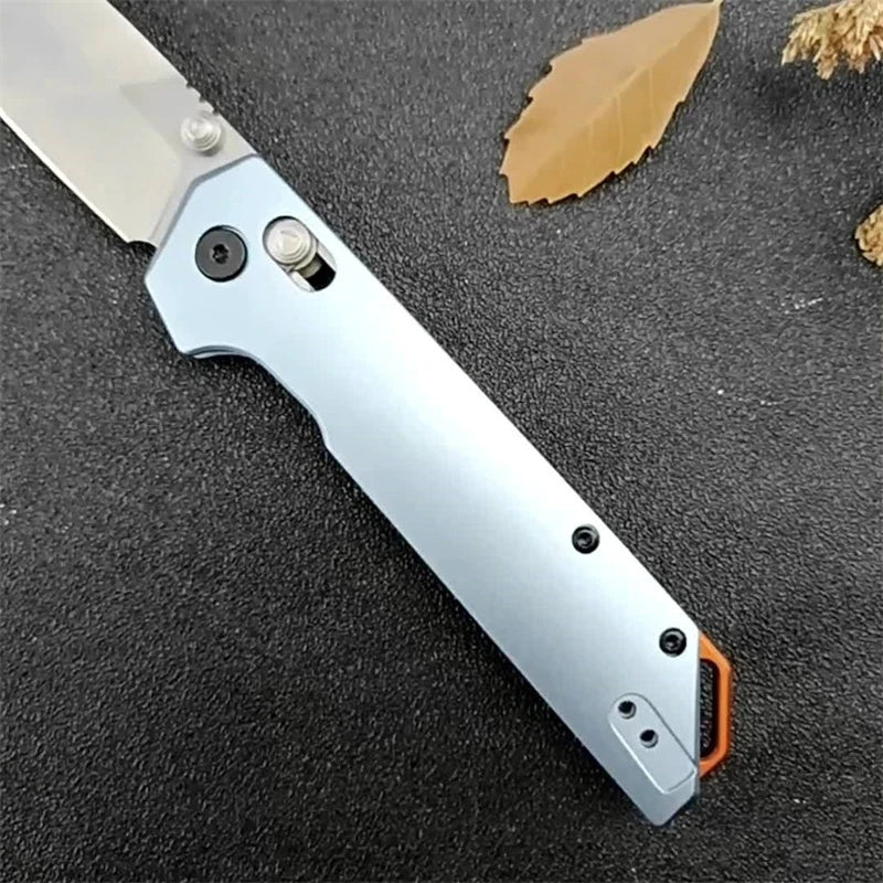 Portable Folding Knife  Steel Blade T6 Aluminum Handle Outdoor Camping Survival Hunting Knife E Tool, Men's Gift