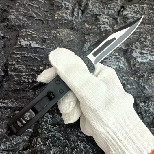 Portable Multi-purpose Pocket Knife with Zinc Alloy Handle   Outdoor Knife for Hiking, Camping and Exploration