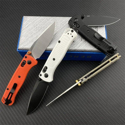 Nylon Wave Fiber Handle Axis Lock Folding Outdoor Pocket Knife Camping Hunting Tools