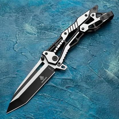 1pc Multifunctional Mechanical Knife  Survival  Stainless Steel Folding