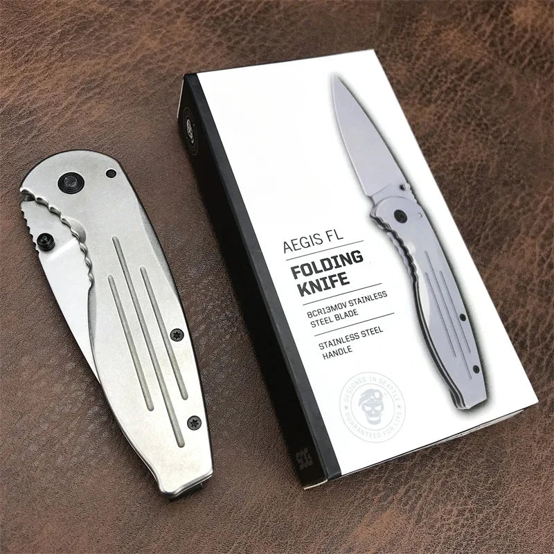 Folding Knife Steel Blade Outdoor Tactics Hunting Camping Hiking