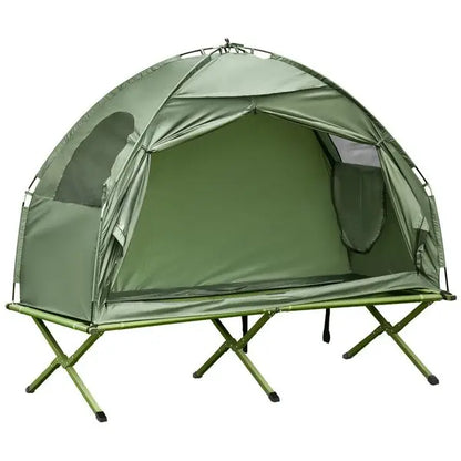 Camping Tent, Single Person Folding Cot Combo, Off-Ground Tent,  with Carry Bag for Hiking, camping