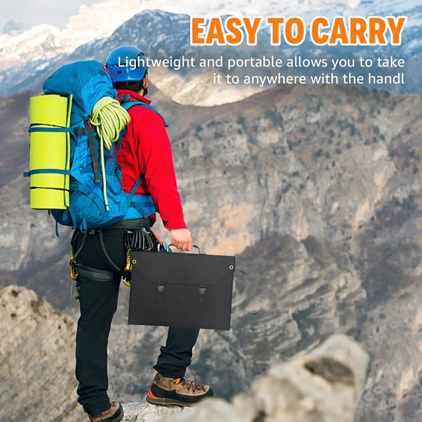 Foldable Solar Panel 100W/60W/40W Portable Waterproof Solar Charger with USB DC Output