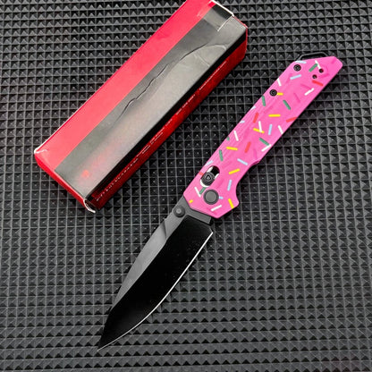 Pocket Knife D2 Steel G10 Handle, Outdoor Camping Survival Rock Climbing Adventure