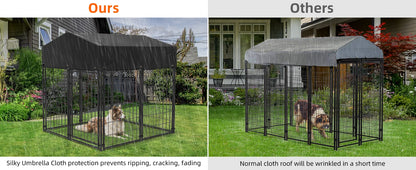 Heavy Duty Large Dog Kennel  Welded Metal Playpen  with Roof