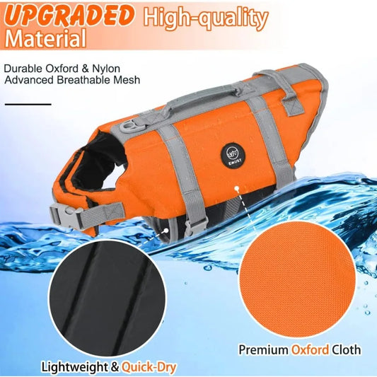 High Buoyancy Dog Life Jacket Durable and Comfortable large dog