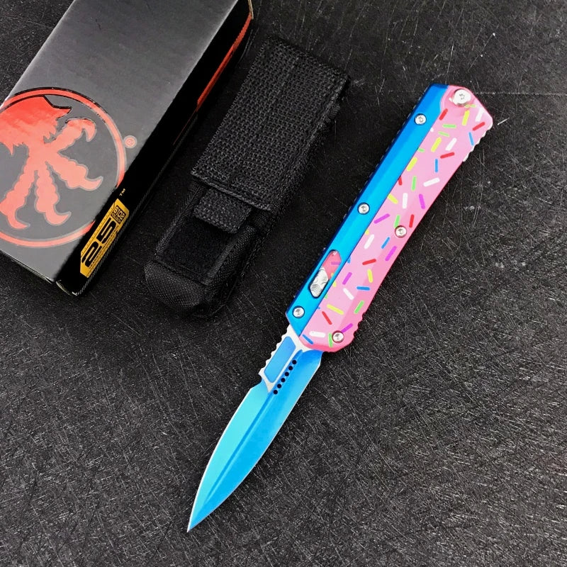 Practical Folding Knife Zinc Alloy Handle Hunting Combat Multi-functional Knives