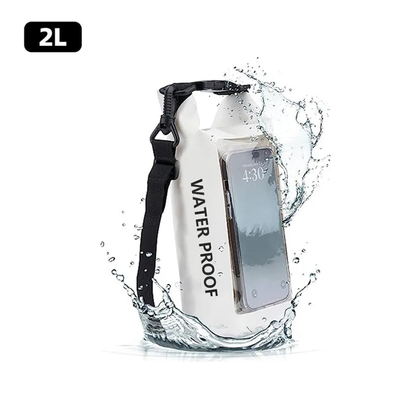 2L Waterproof Bag Outdoor Phone Touch Screen Storage