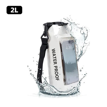 2L Waterproof Bag Outdoor Phone Touch Screen Storage