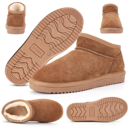 Women Snow Boots Warm Winter Booties Water Resistant Slip On