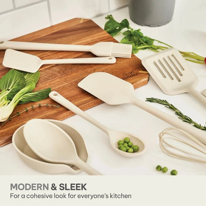 12-Piece Silicone Cooking Utensil Set, Durable and Stylish for Use with Non-Stick Cookware