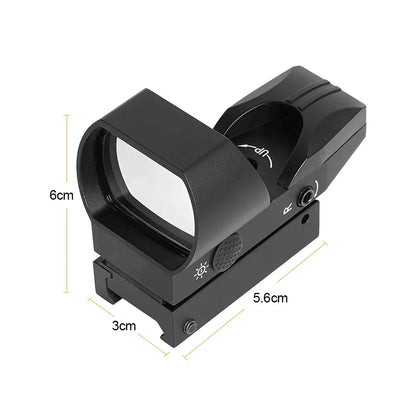 MINI Red Dot Sight Tactical Optics 20mm Rail Compatible Four Points of Change Hunting Riflescope for Glock
