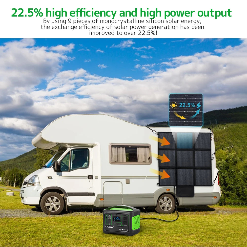 200W/400W Solar Panel Outdoor Power Station Solar Panel With Solar Output