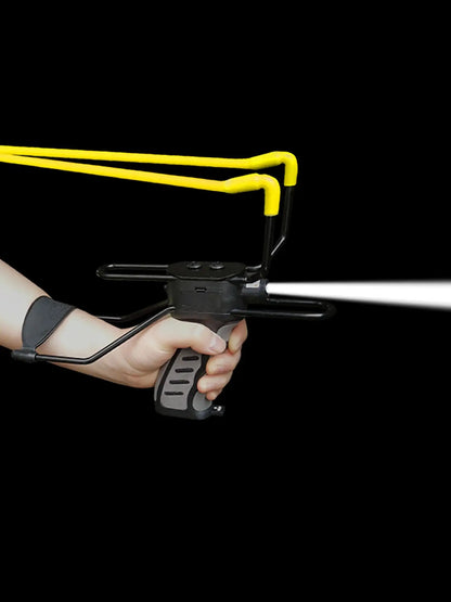 Slingshot With Led Folding Rubberized Hunting Sling Shot with Auto-feed Dispensing Button wrist rocket slingshots for adults