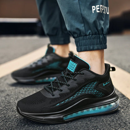 Men's air running shoes, tennis walking shoes, breathable and non slip running shoes