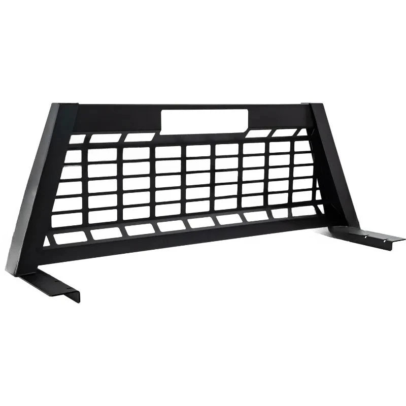 23.50" Matte Black Heavy-Duty Steel Pickup Truck Headache Rack Bundle w/Mounting Brackets,