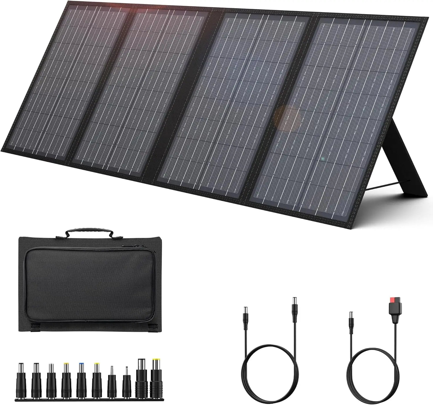 Foldable Solar Panel 100W/60W/40W Portable Waterproof Solar Charger with USB DC Output