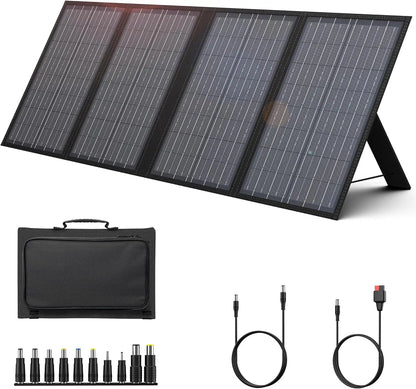 Foldable Solar Panel 100W/60W/40W Portable Waterproof Solar Charger with USB DC Output