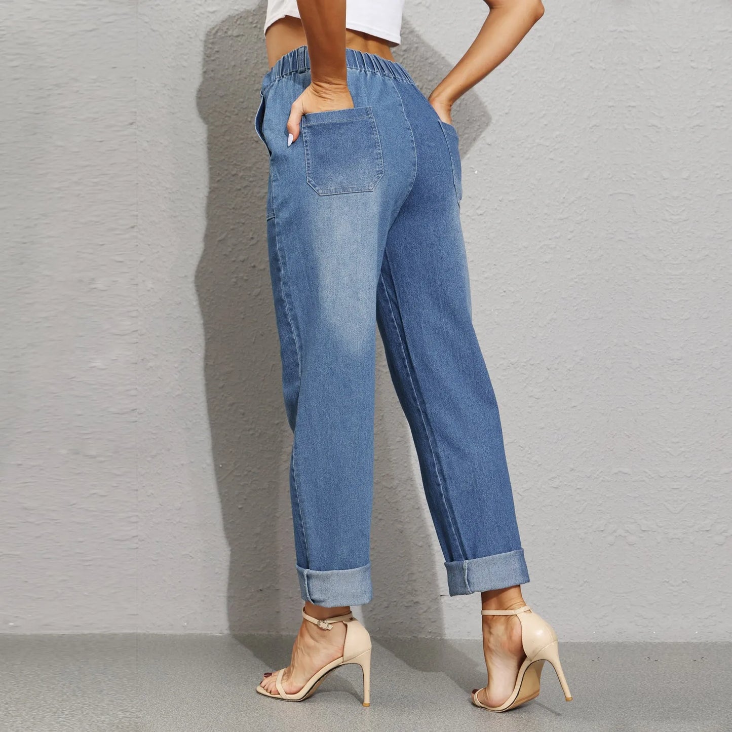 Women's Push Up Elastic Skinny Jeans Slim Fit Pants For Women Sweatpants Fashion Denim Pants Trousers