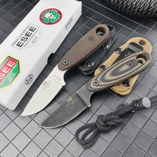 G10 Handle Outdoor Fixed Blade Wilderness Survival Hunting Straight Knives with Sheath