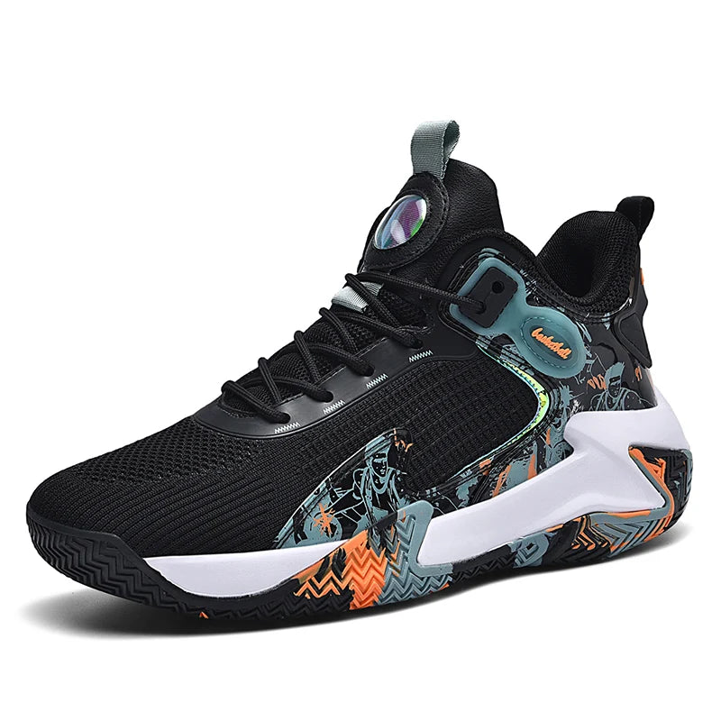 Men's basketball shoes walking and running shoes breathable and comfortable men's sports shoes trendy and fashionable basketball