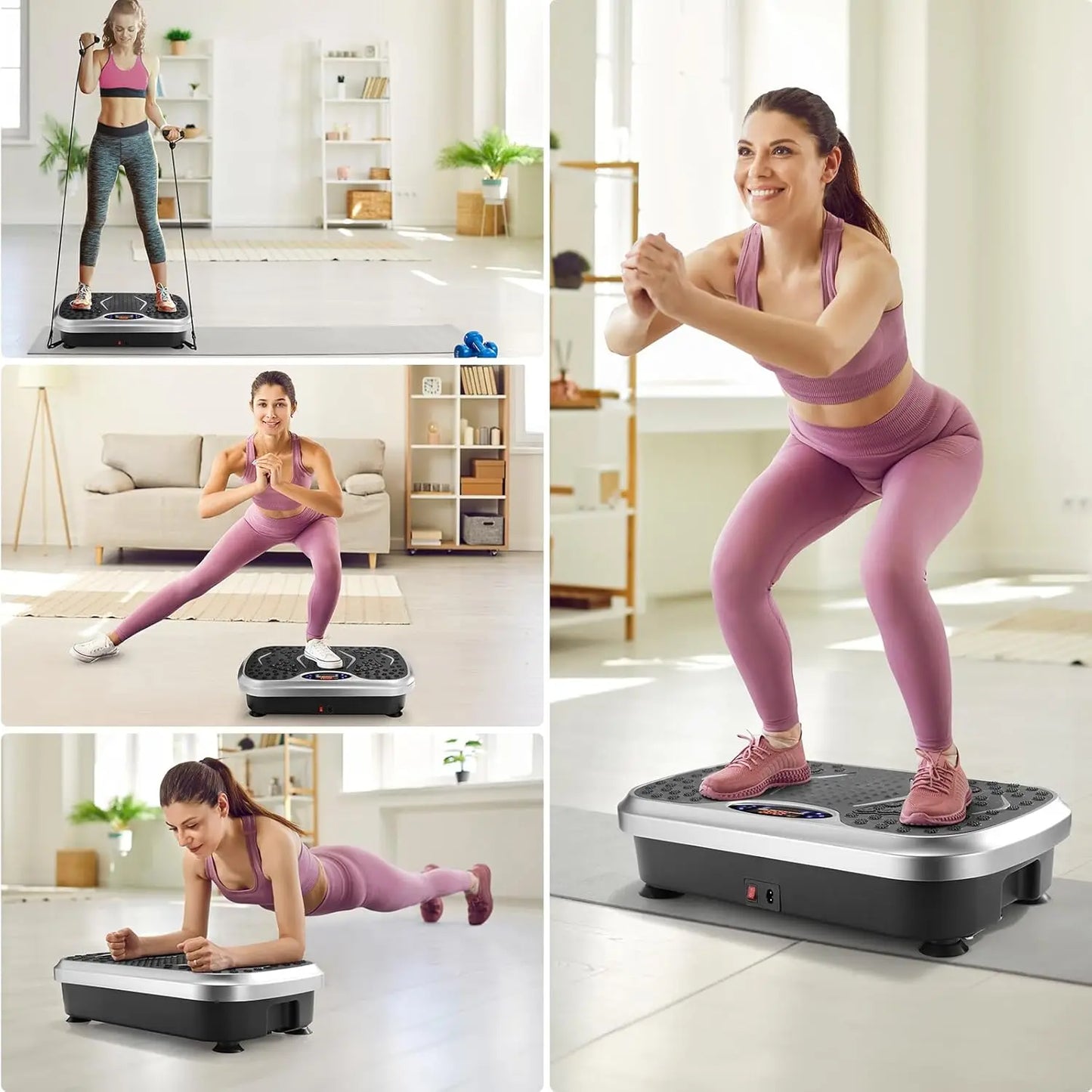 ,Fitness Vibration Board for Home ,Full Body Exercise Machine, Fat Burning &Muscle Building, Body Shaper