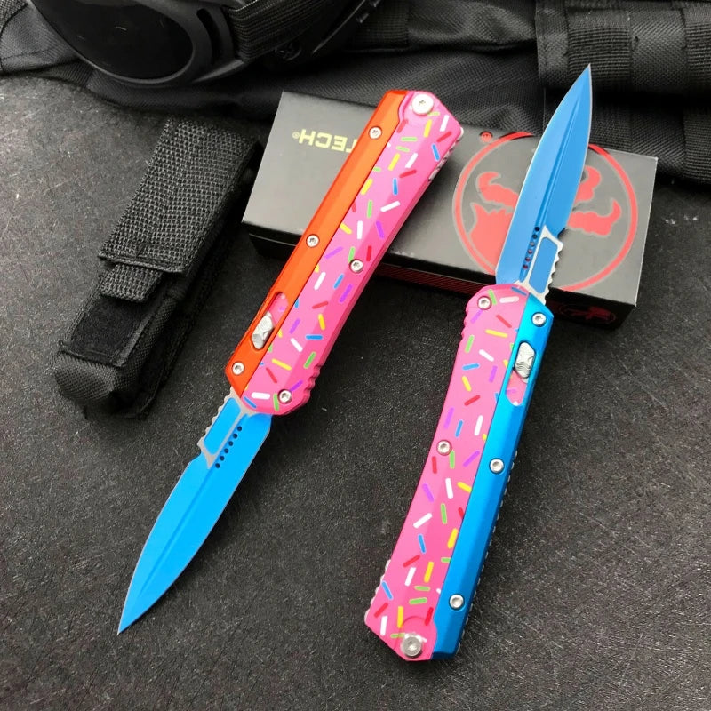 Practical Folding Knife Zinc Alloy Handle Hunting Combat Multi-functional Knives