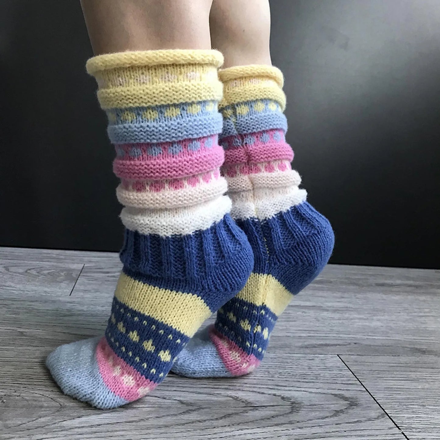 Winter Thread Socks Washable Anti-Freezing Thermal  Suitable for Indoor and Outdoor