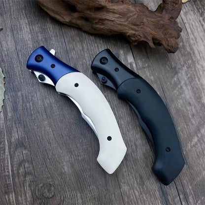 Folding Pocket Knife  Blade Resin/Wooden Handle Camping Outdoor Hunting Tools Knives