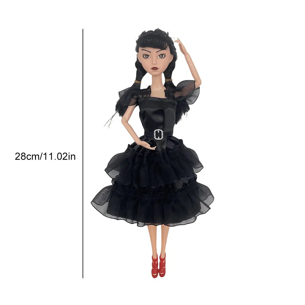 Wednesday Addams Figure Cute Toy Addams Family Doll Model Children's Soothing Toys Birthday Christmas Gifts