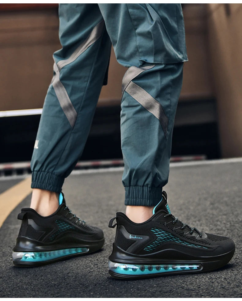 Men's air running shoes, tennis walking shoes, breathable and non slip running shoes