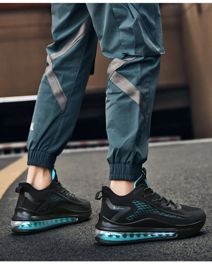 Men's air running shoes, tennis walking shoes, breathable and non slip running shoes