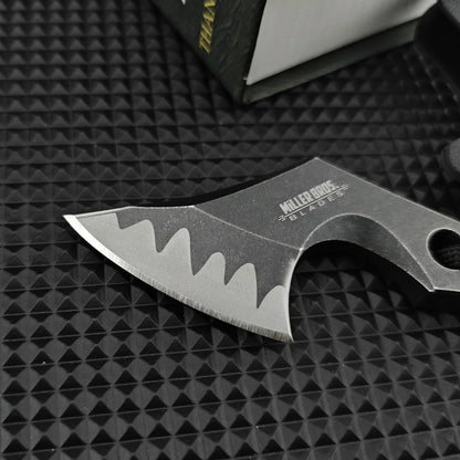 Fixed blade One Small Straight Knife Outdoor Axe Powder Ink Steel portable hunting
