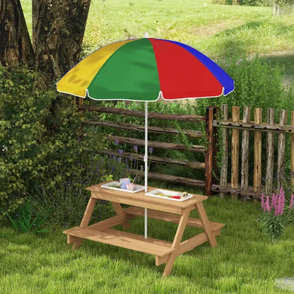 Wooden Outdoor Kids Picnic Table