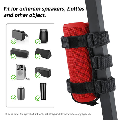 Portable Speaker Mount for Golf Cart Mountain Bike/Motorcycle Bar Rail, Outdoors Bluetooth Speaker Attachment