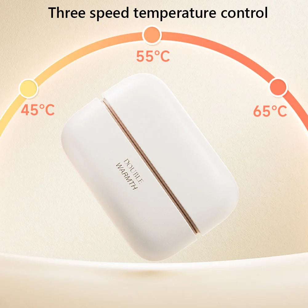 2 in 1 Magnetic Hand Warmer Mini  Heater 3 Temp Setting Split Pocket Heater Christmas Gifts