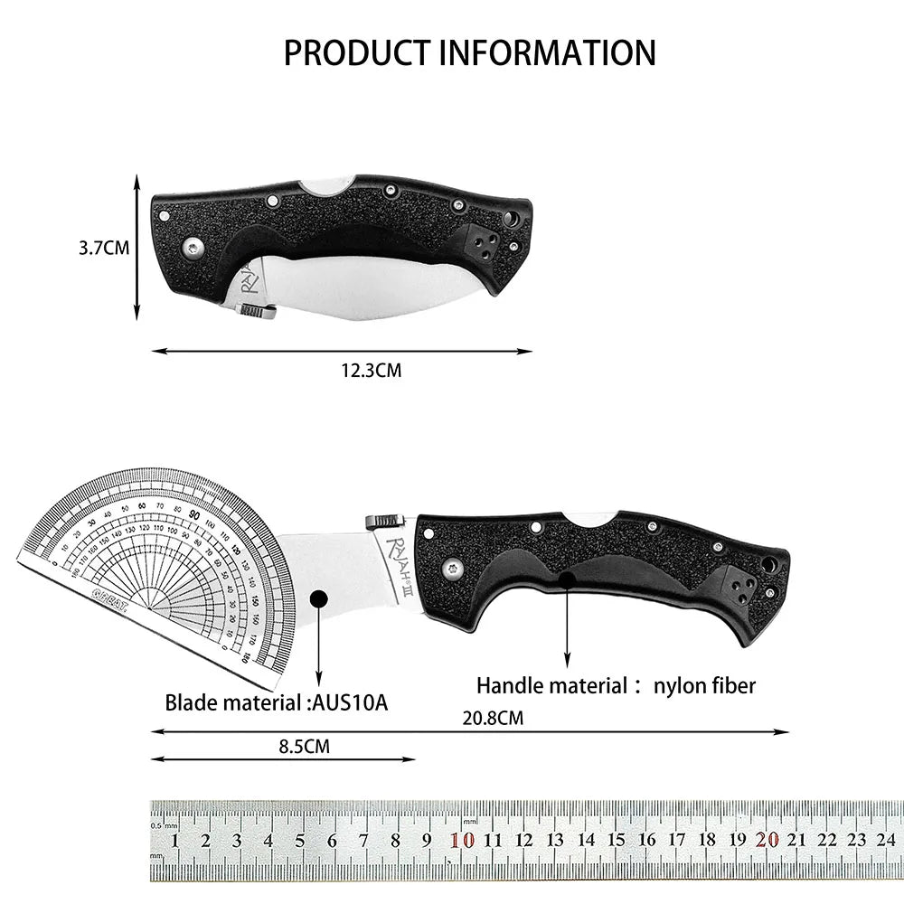Premium  Steel Outdoor Multi-purpose Hunting Pocket Knife with Belt Clip Camping hunting gift