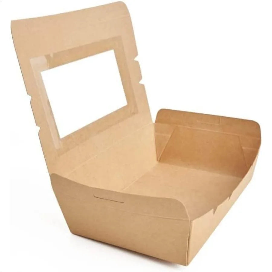 Small Ecofriendly Disposable Lunch Box Paper Food Container