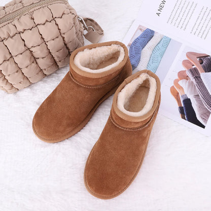 Women Snow Boots Warm Winter Booties Water Resistant Slip On