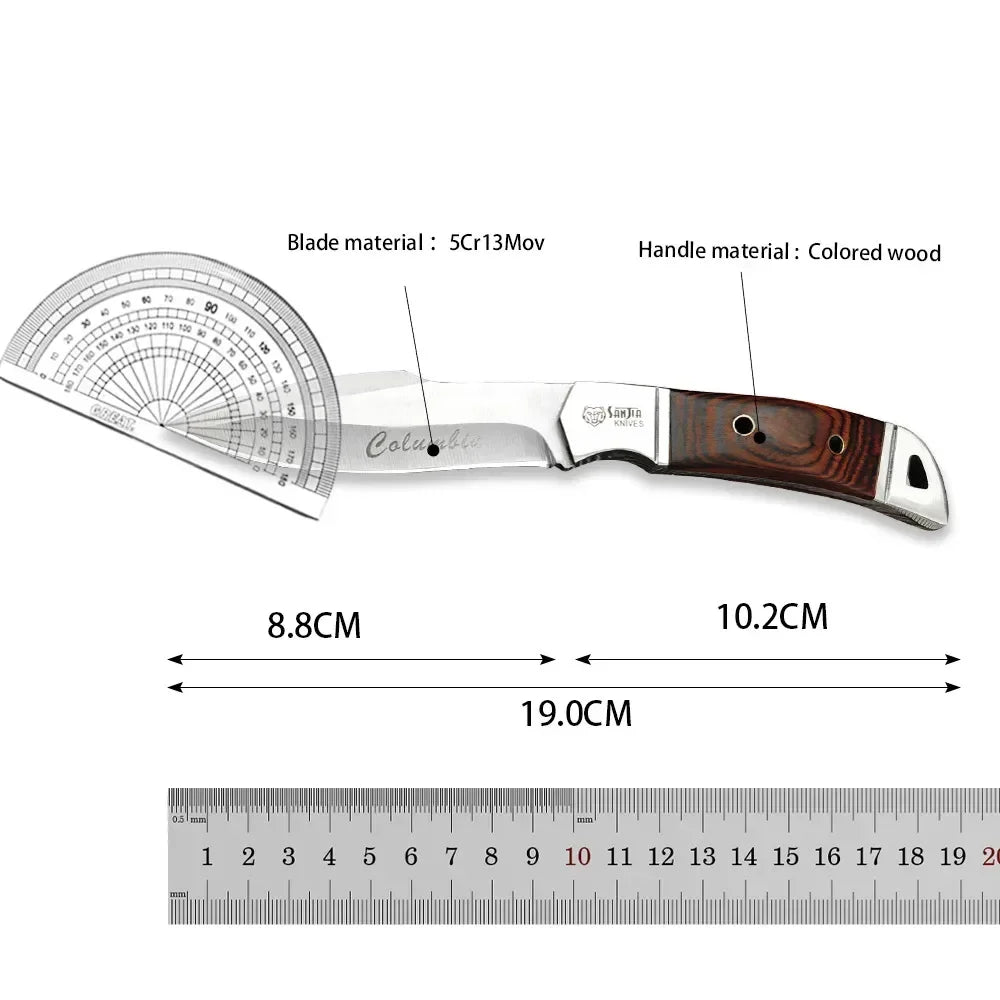 Pocket Knife  Steel Blade Camping Hunting Folding Knife