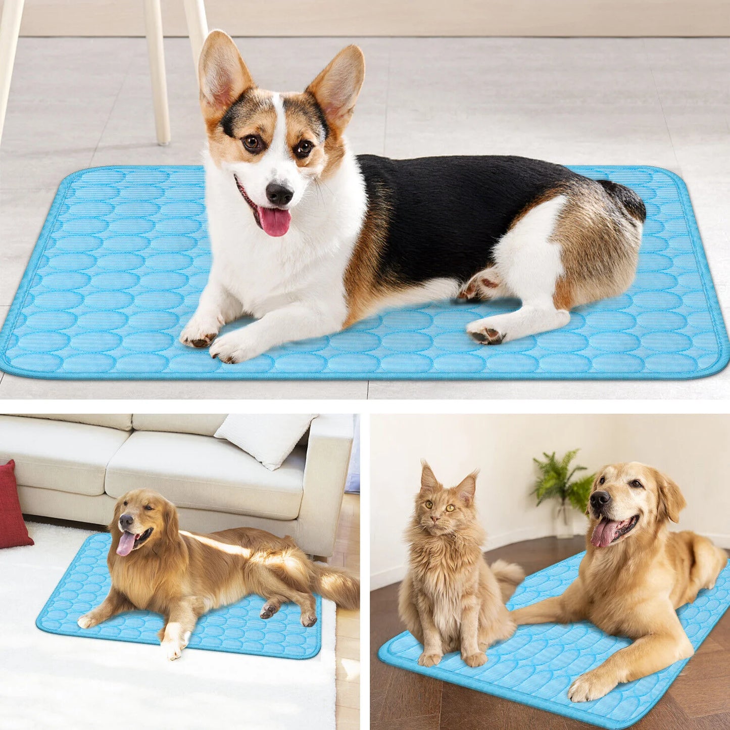 Pet Cooling Mat Cushion  Summer Sleeping Bed