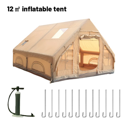 Inflatable Tents, Luxury Camping Tents, With Stove Plug, 4/6/8 Person Family
