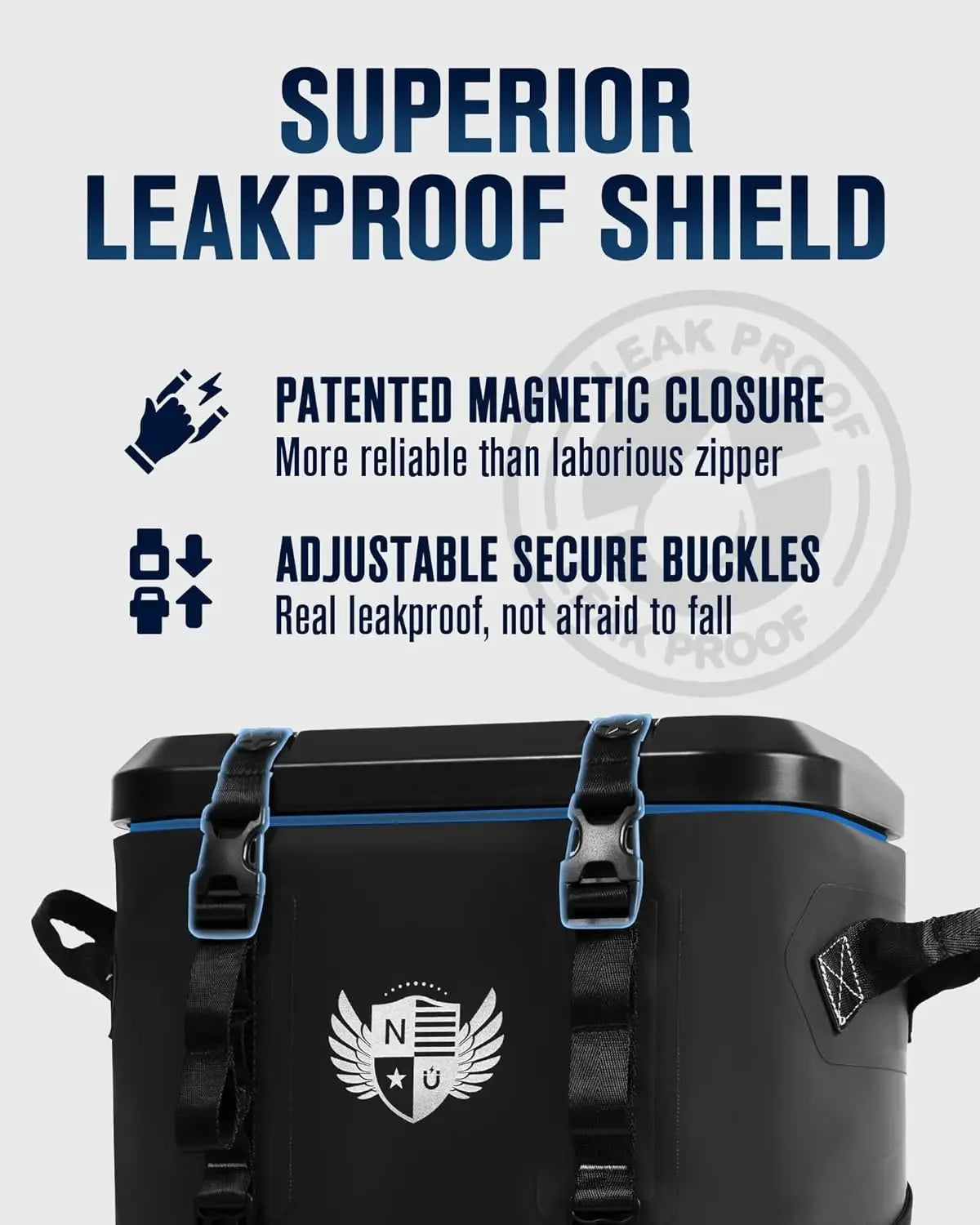 Magnetic Backpack Cooler 30 Can, Leakproof Insulated Soft Cooler Bag