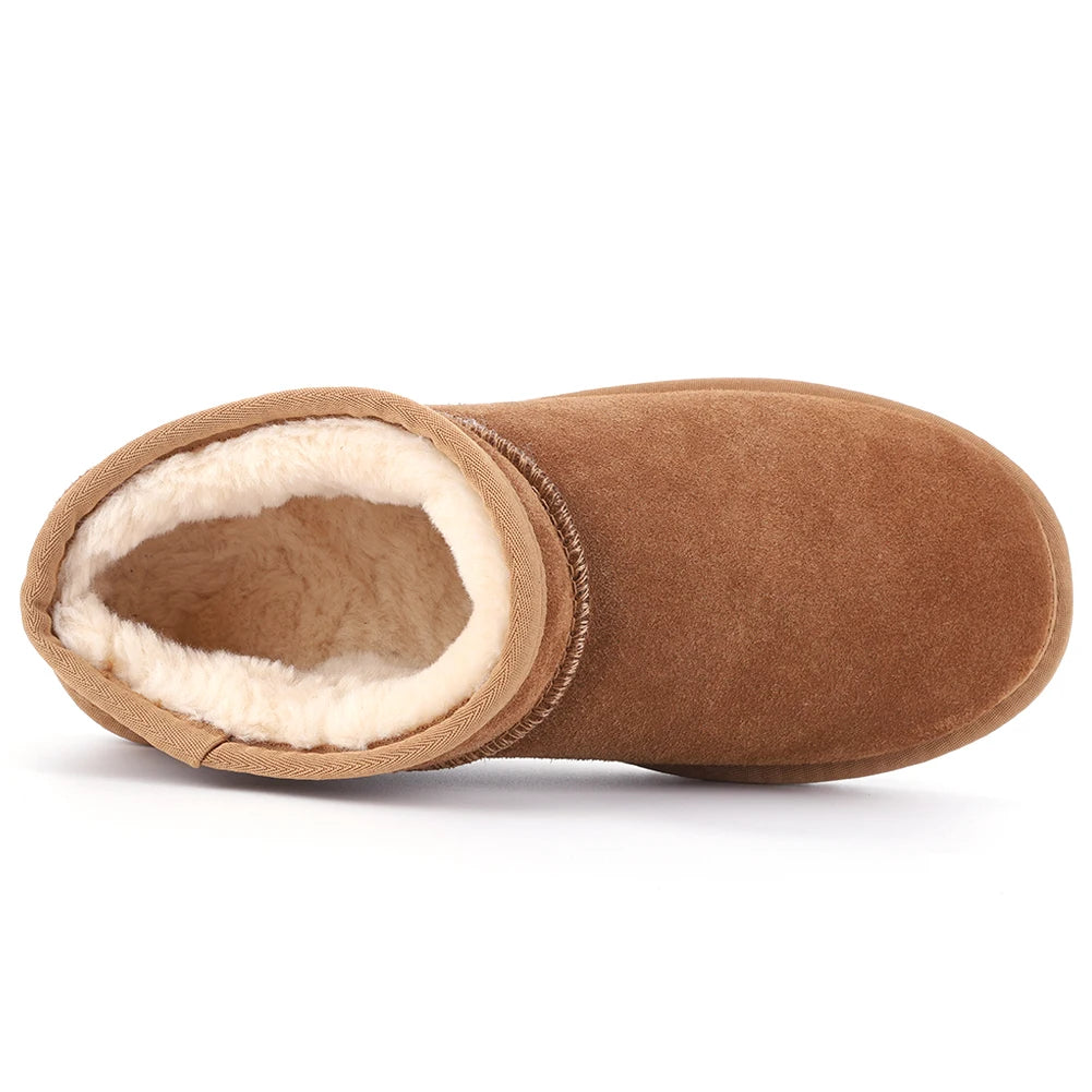 Women Snow Boots Warm Winter Booties Water Resistant Slip On