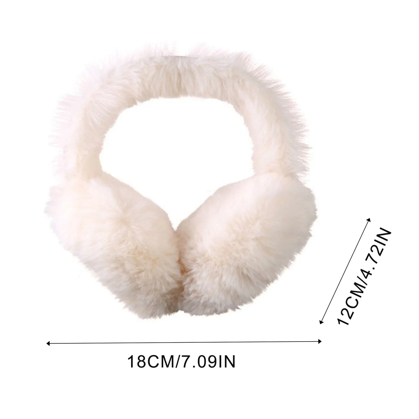 Women Foldable Winter Earmuffs Outdoor Wind-resistant for Cycling Bicycle Motorcycle MIAO-US
