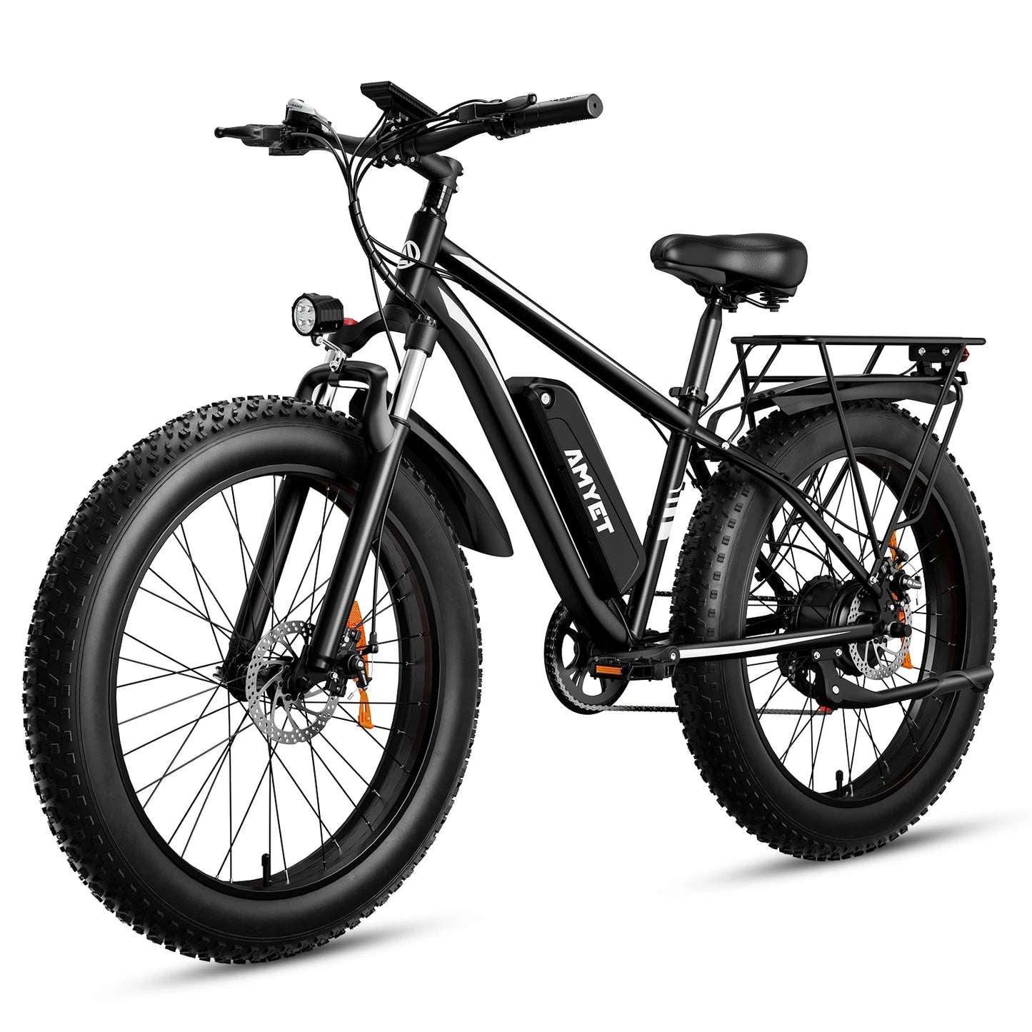 Electric Bike for Adults 1000W 48V 15AH 26" Fat Tire Mountain 31mph Dual Shock Absorber