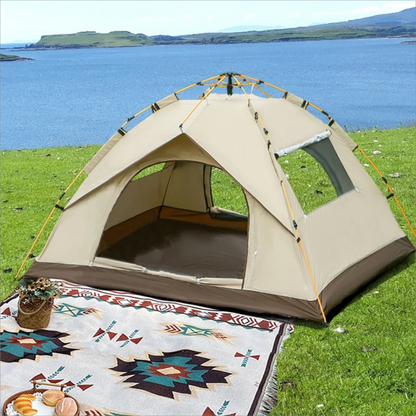 Outdoor shelter Sunshade Camping tent Two doors and two windows